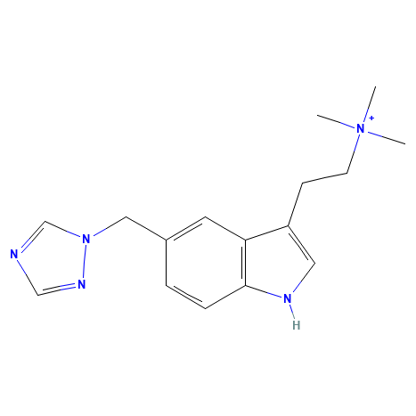Chemical structure of Rizatriptan N-Methyl Impurity