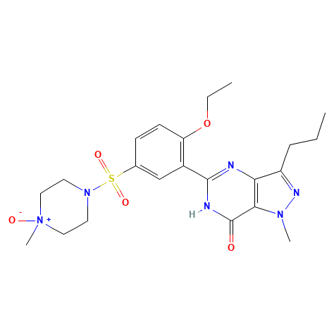 Chemical structure of Sildenafil Citrate Impurity B