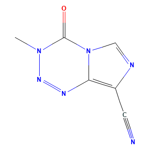 Chemical structure of Cyanotemozolomide