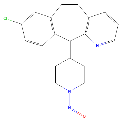 Chemical structure of N-Nitroso Desloratadine