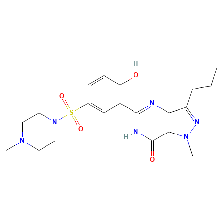 Chemical structure of Sildenafil Citrate Impurity C