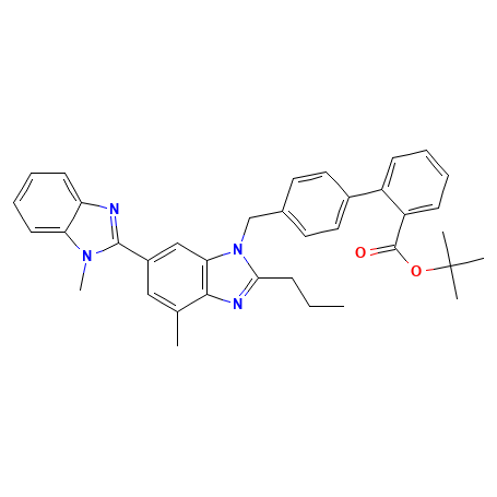 Chemical structure of Telmisartan Impurity C