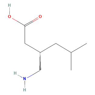 Chemical structure of Pregabalin