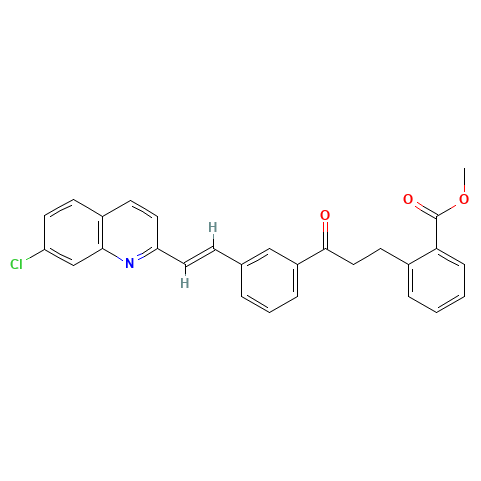 Chemical structure of Montelukast 3-Oxa Impurity
