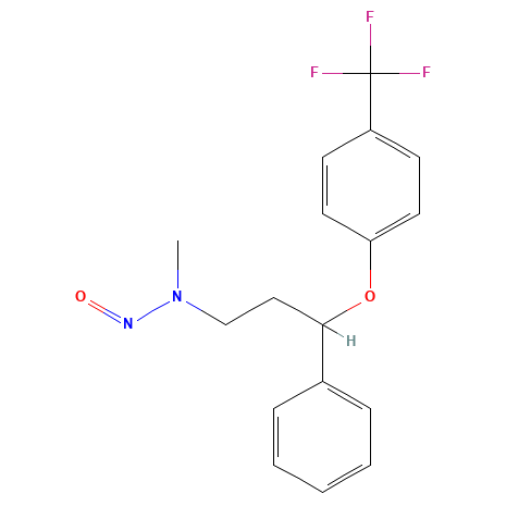 Chemical structure of N-Nitroso Fluoxetine