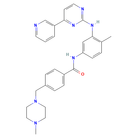 Chemical structure of Imatinib Acid