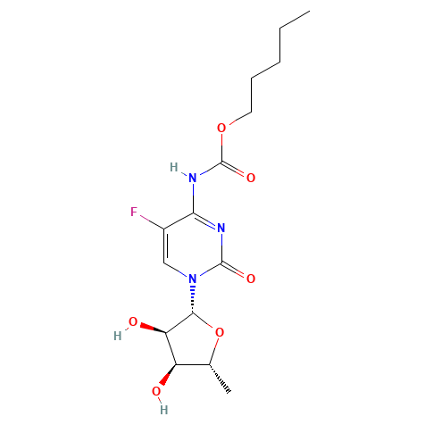 Chemical structure of Capecitabine