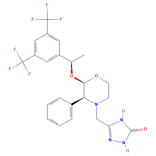 Chemical structure of Aprepitant Impurity A
