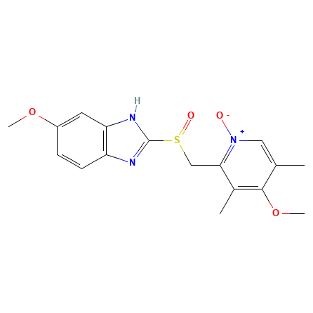 Chemical structure of Omeprazole Impurity E
