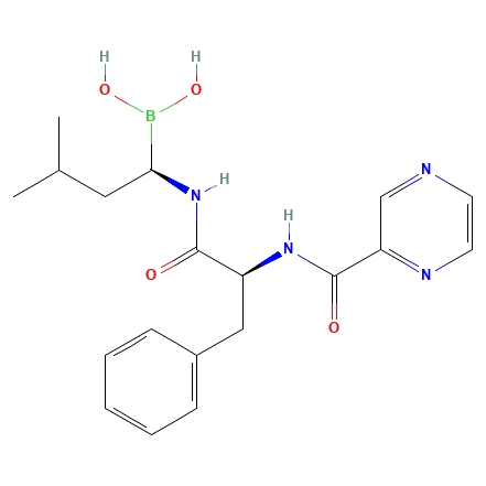 Chemical structure of Bortezomib