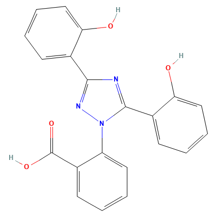 Chemical structure of Deferasirox Impurity C