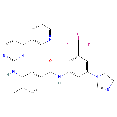 Chemical structure of Nilotinib Impurity E