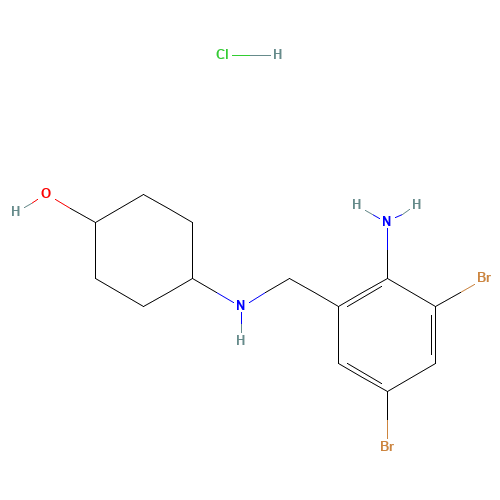 Chemical structure of Ambroxol HCl