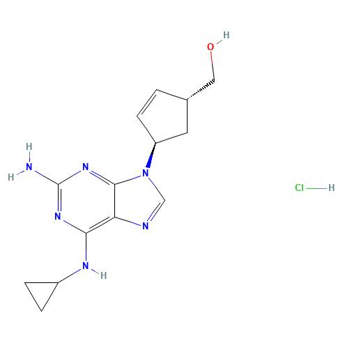 Chemical structure of trans-Abacavir