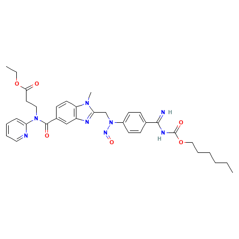 Chemical structure of N-Nitroso Dabigatran