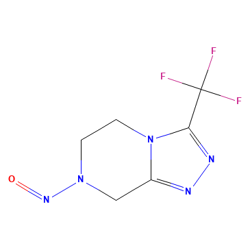 Chemical structure of N-Nitroso Sitagliptin Intermediate