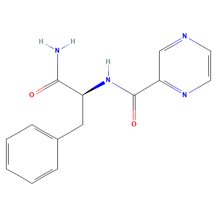 Chemical structure of Bortezomib Amide Impurity