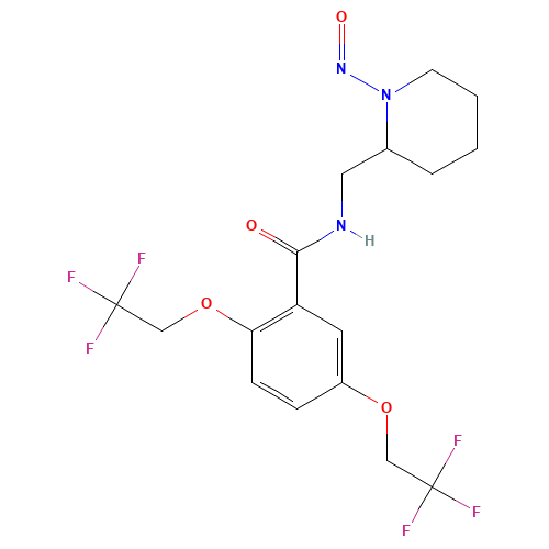 Chemical structure of N-Nitroso Flecainide