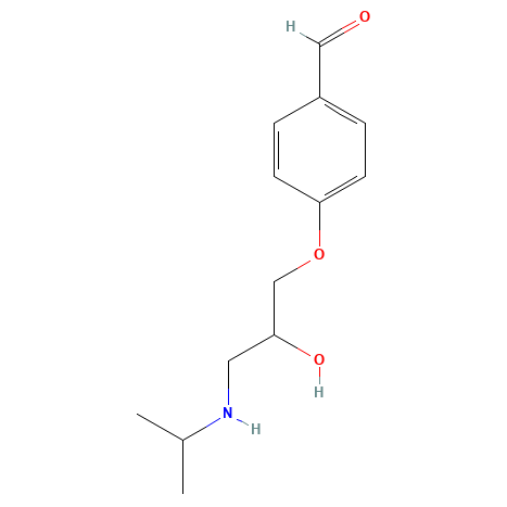 Chemical structure of Metoprolol Impurity C