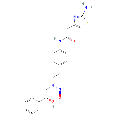 Chemical structure of N-Nitroso Mirabegron