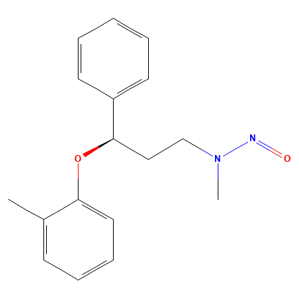 Chemical structure of N-Nitroso Atomoxetine