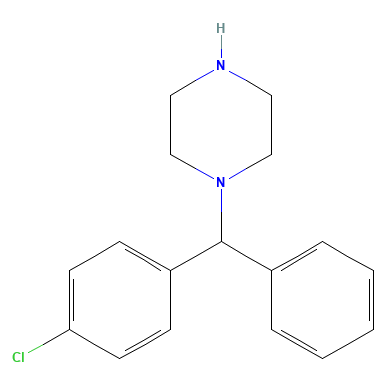 Chemical structure of Cetirizine Impurity A