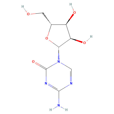 Chemical structure of Azacitidine