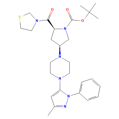 Chemical structure of Teneligliptin Impurity B