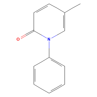 Chemical structure of Pirfenidone