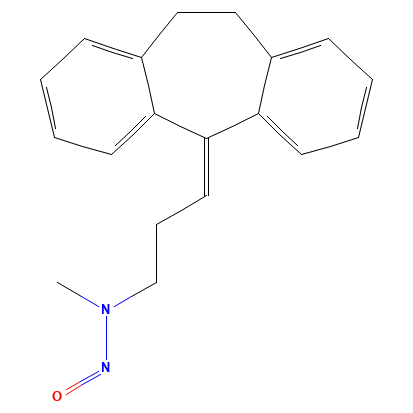 Chemical structure of N-Nitroso Nortriptyline